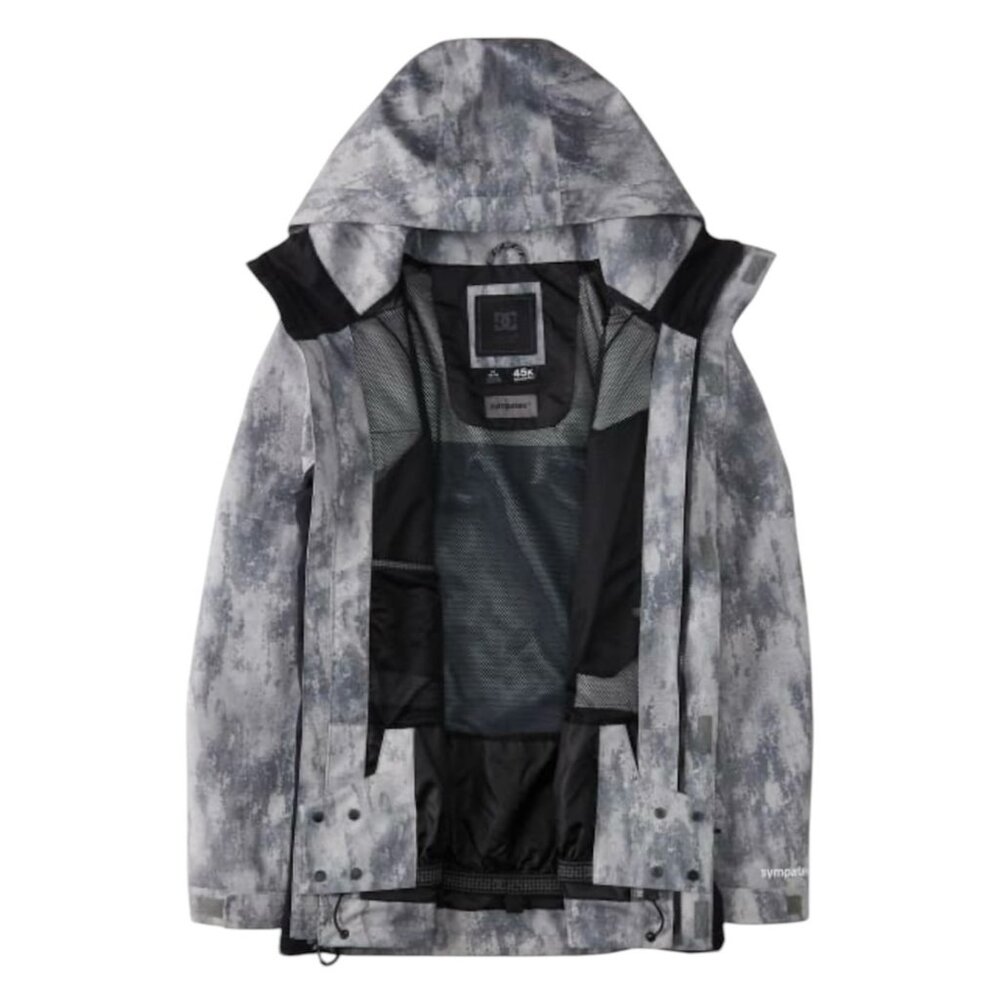 DC Command 45K Mens Jacket Sympatex Waterproof Hooded Gray/Black Size Medium - Picture 3 of 13